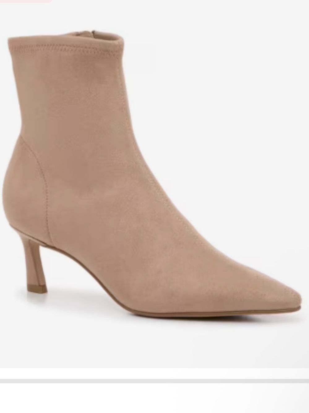 Steve Madden Lianne Bootie in Taupe Suede-Look